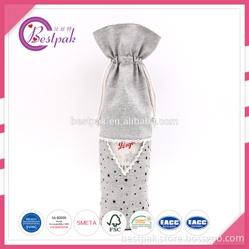 Cotton Drawstring Bag Canvas Gift Packing Pouch Customs LOGO Printing